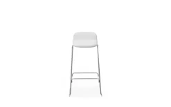 - Just Barstool 75 cm w. back Full Upholstery Chrome*Normann Copenhagen Best