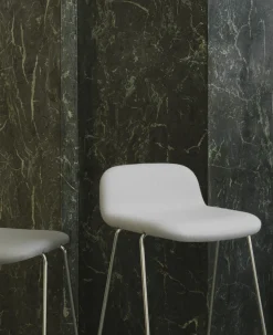 - Just Barstool 75 cm w. back Full Upholstery Chrome*Normann Copenhagen Best