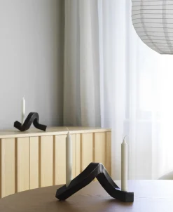 - Lysestage - Crooked Candlestick Two - Bronze*Normann Copenhagen Sale