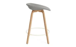 - Mat Barstool 65 cm Full Upholstery Beech/Cream - Remix 133*Normann Copenhagen