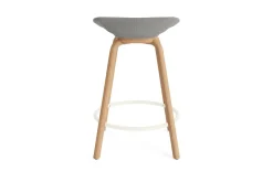 - Mat Barstool 65 cm Full Upholstery Beech/Cream - Remix 133*Normann Copenhagen