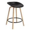 - Mat Barstool 65 cm Full Upholstery Beech/Black - Ultra 41599^Normann Copenhagen