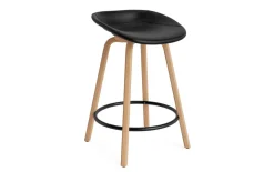 - Mat Barstool 65 cm Full Upholstery Beech/Black - Ultra 41599^Normann Copenhagen