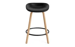 - Mat Barstool 65 cm Full Upholstery Beech/Black - Ultra 41599^Normann Copenhagen