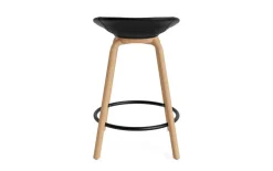 - Mat Barstool 65 cm Full Upholstery Beech/Black - Ultra 41599^Normann Copenhagen