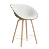 - Mat Bar Armchair 65 cm Front Upholstery Seaweed Beech/Cream - Hallingdal 110^Normann Copenhagen Outlet