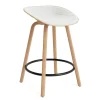 - Mat Barstool 65 cm Front Upholstery Hemp Beech/Black - Hallingdal 110*Normann Copenhagen Best