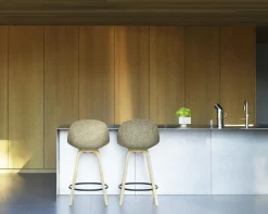 - Mat Bar Chair 65 cm Beech/Black - Hemp*Normann Copenhagen Clearance