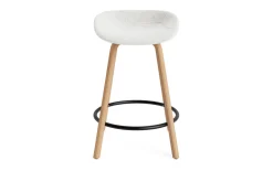- Mat Barstool 65 cm Full Upholstery Beech/Black - Hallingdal 110*Normann Copenhagen Outlet