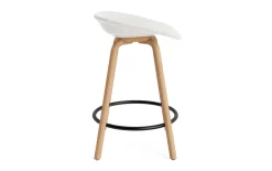- Mat Barstool 65 cm Full Upholstery Beech/Black - Hallingdal 110*Normann Copenhagen Outlet