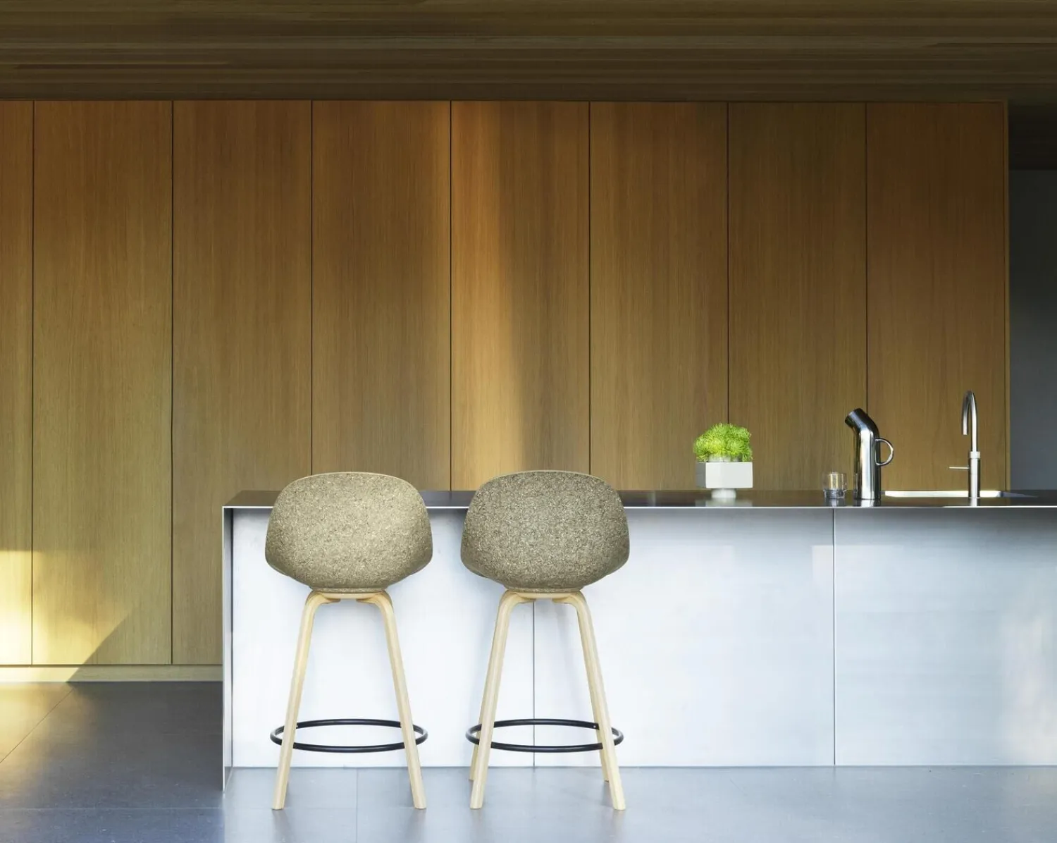 - Mat Bar Chair 65 cm Beech/Cream - Hemp*Normann Copenhagen Discount