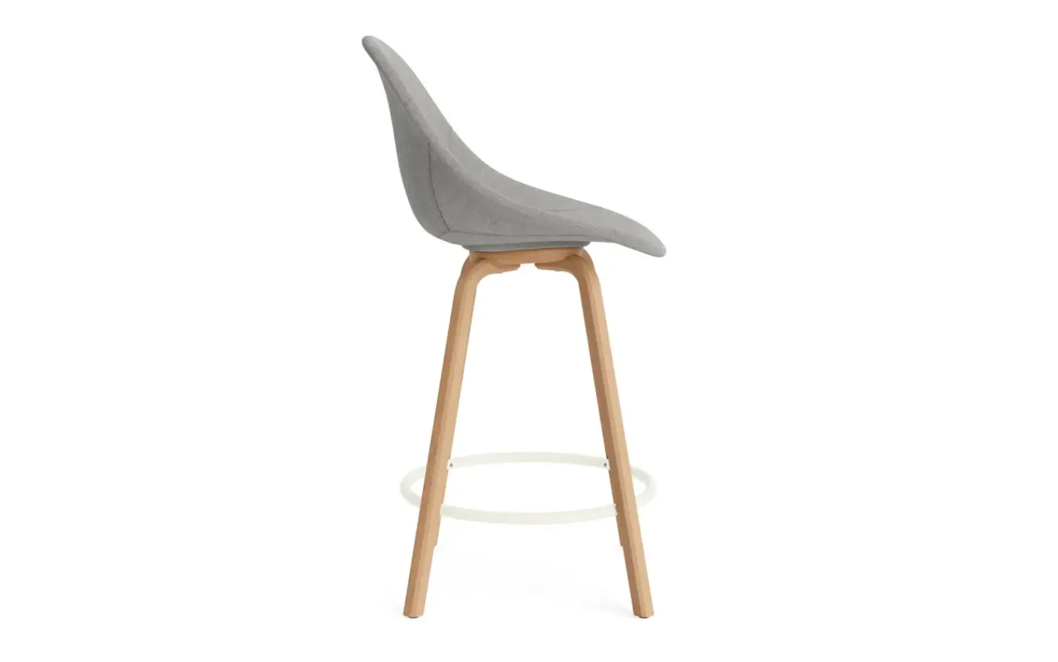 - Mat Bar Chair 65 cm Full Upholstery Beech/Cream - Remix 133*Normann Copenhagen