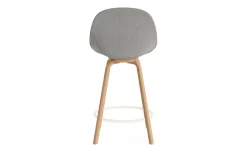 - Mat Bar Chair 65 cm Full Upholstery Beech/Cream - Remix 133*Normann Copenhagen