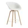 - Mat Bar Armchair 65 cm Full Upholstery Beech/Cream - Hallingdal 110^Normann Copenhagen Best