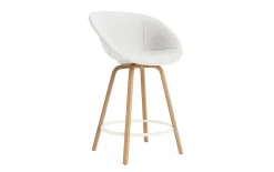 - Mat Bar Armchair 65 cm Full Upholstery Beech/Cream - Hallingdal 110^Normann Copenhagen Best
