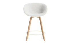 - Mat Bar Armchair 65 cm Full Upholstery Beech/Cream - Hallingdal 110^Normann Copenhagen Best