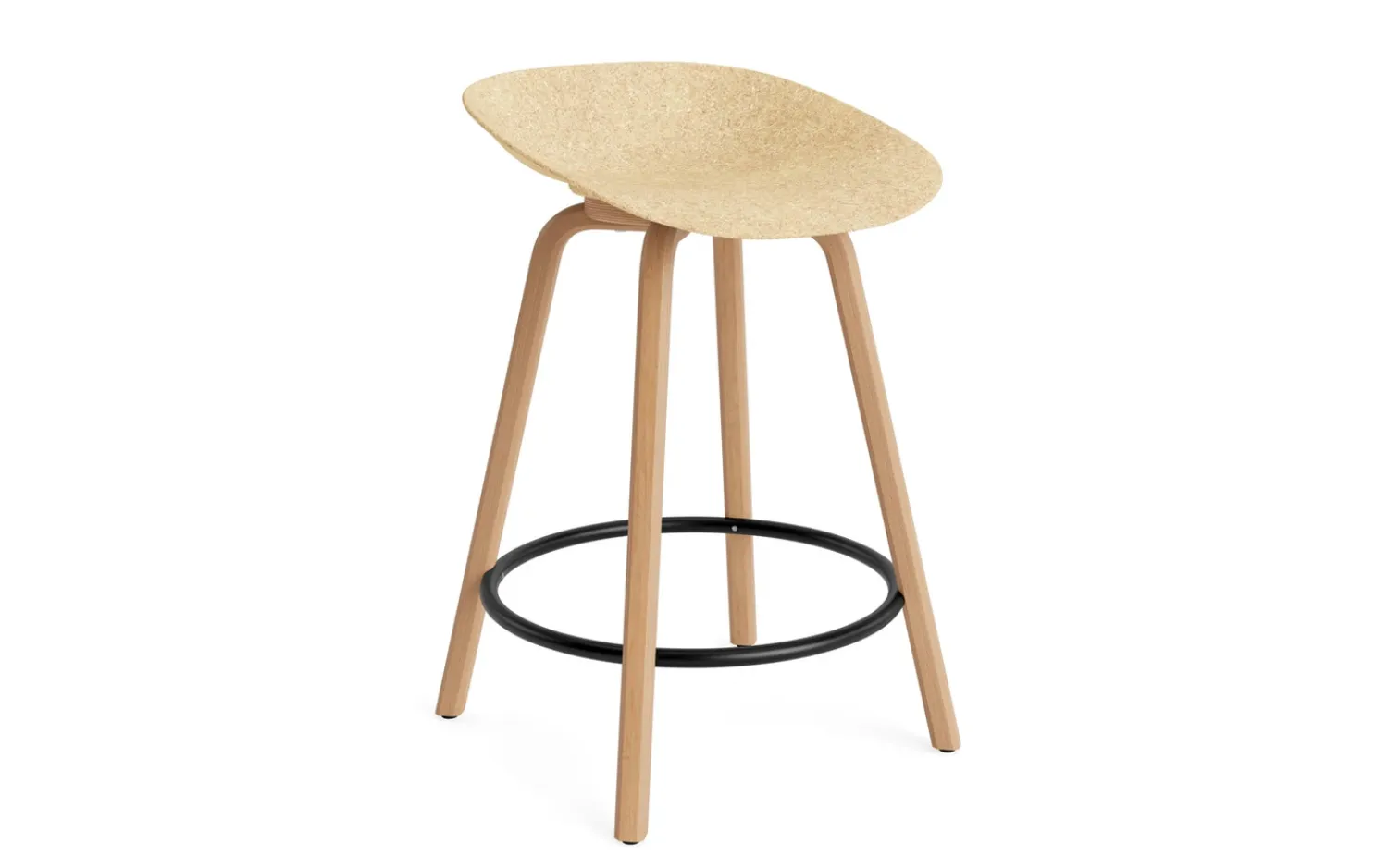 - Mat Barstool 65 cm Beech/Black*Normann Copenhagen Hot