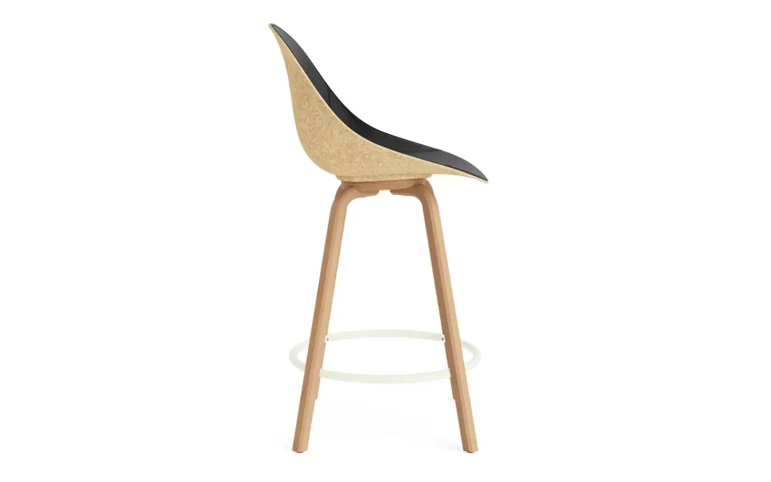 - Mat Bar Chair 65 cm Front Upholstery Hemp Beech/Cream - Ultra 41599*Normann Copenhagen Discount