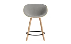 - Mat Bar Armchair 65 cm Front Upholstery Hemp Beech/Black - Remix 133^Normann Copenhagen Online