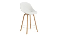 - Mat Bar Chair 65 cm Full Upholstery Beech/Cream - Hallingdal 110^Normann Copenhagen Discount