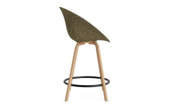 - Mat Bar Armchair 65 cm Front Upholstery Seaweed Beech/Black - Remix 133^Normann Copenhagen Sale