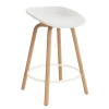 - Mat Barstool 65 cm Full Upholstery Beech/Cream - Hallingdal 110^Normann Copenhagen New