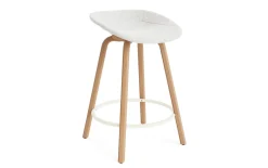 - Mat Barstool 65 cm Full Upholstery Beech/Cream - Hallingdal 110^Normann Copenhagen New