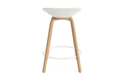 - Mat Barstool 65 cm Full Upholstery Beech/Cream - Hallingdal 110^Normann Copenhagen New