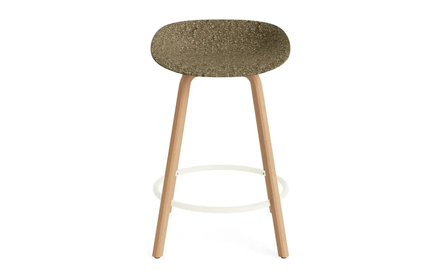 - Mat Barstool 65 cm Beech/Cream^Normann Copenhagen Clearance