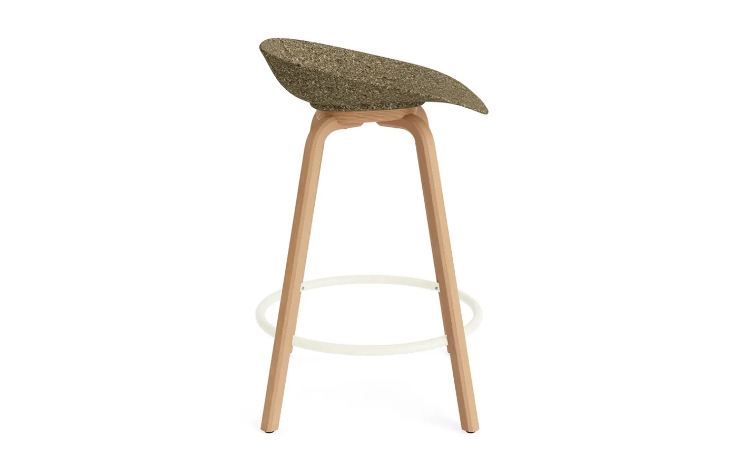 - Mat Barstool 65 cm Beech/Cream^Normann Copenhagen Clearance