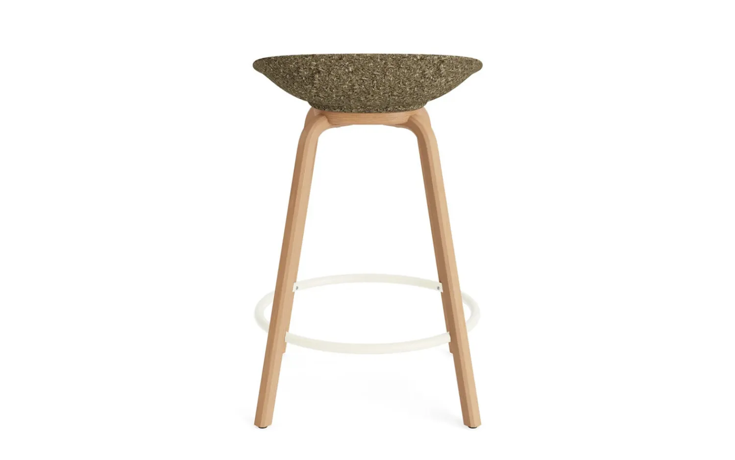 - Mat Barstool 65 cm Beech/Cream^Normann Copenhagen Clearance
