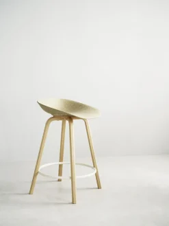 - Mat Barstool 65 cm Beech/Cream*Normann Copenhagen Clearance