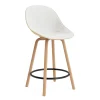 - Mat Bar Chair 65 cm Front Upholstery Hemp Beech/Black - Hallingdal 110*Normann Copenhagen Clearance