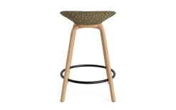 - Mat Barstool 65 cm Front Upholstery Seaweed Beech/Black - Ultra 41599^Normann Copenhagen Outlet