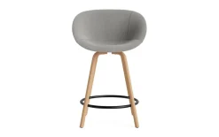 - Mat Bar Armchair 65 cm Full Upholstery Beech/Black - Remix 133^Normann Copenhagen