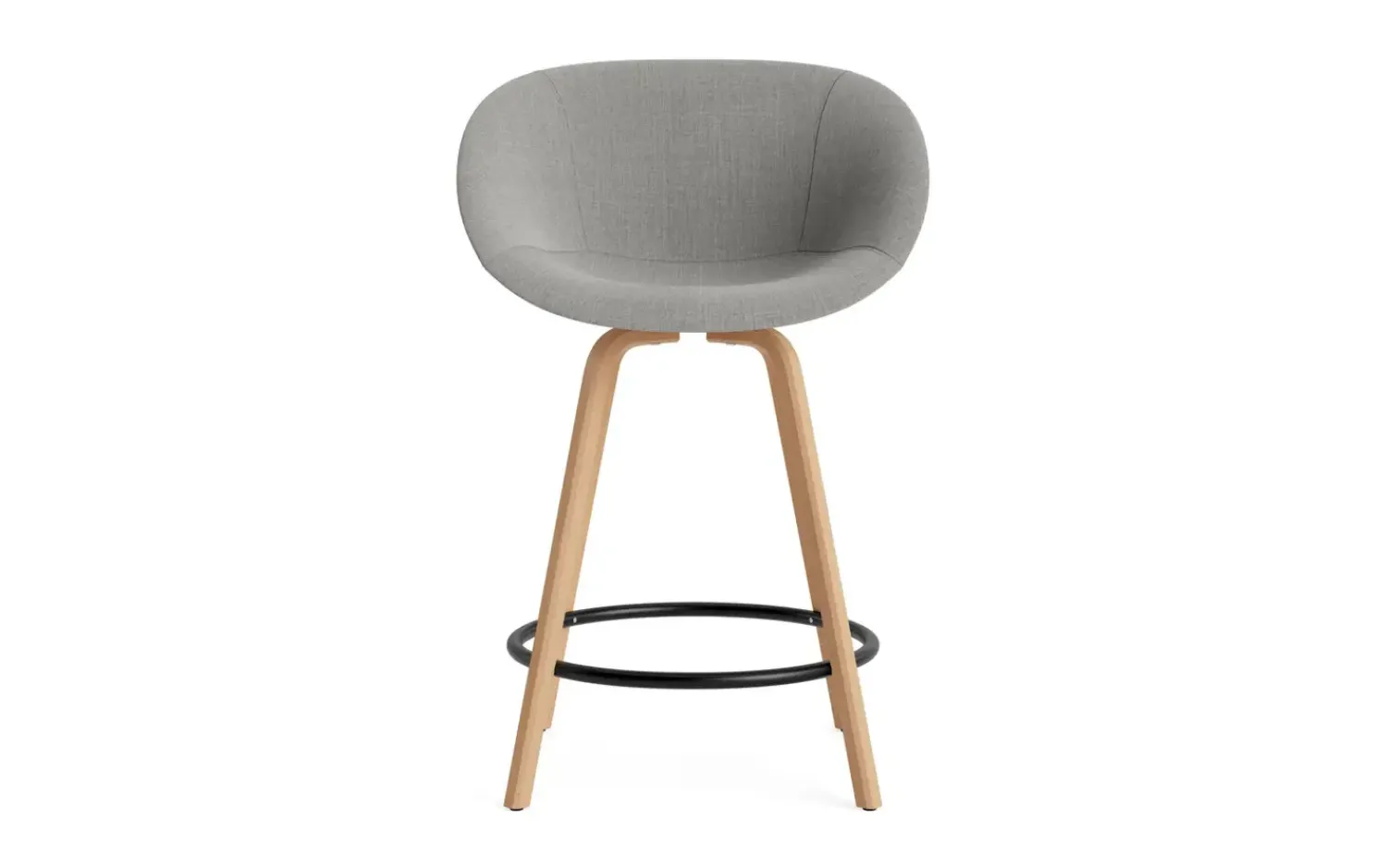- Mat Bar Armchair 65 cm Full Upholstery Beech/Black - Remix 133^Normann Copenhagen