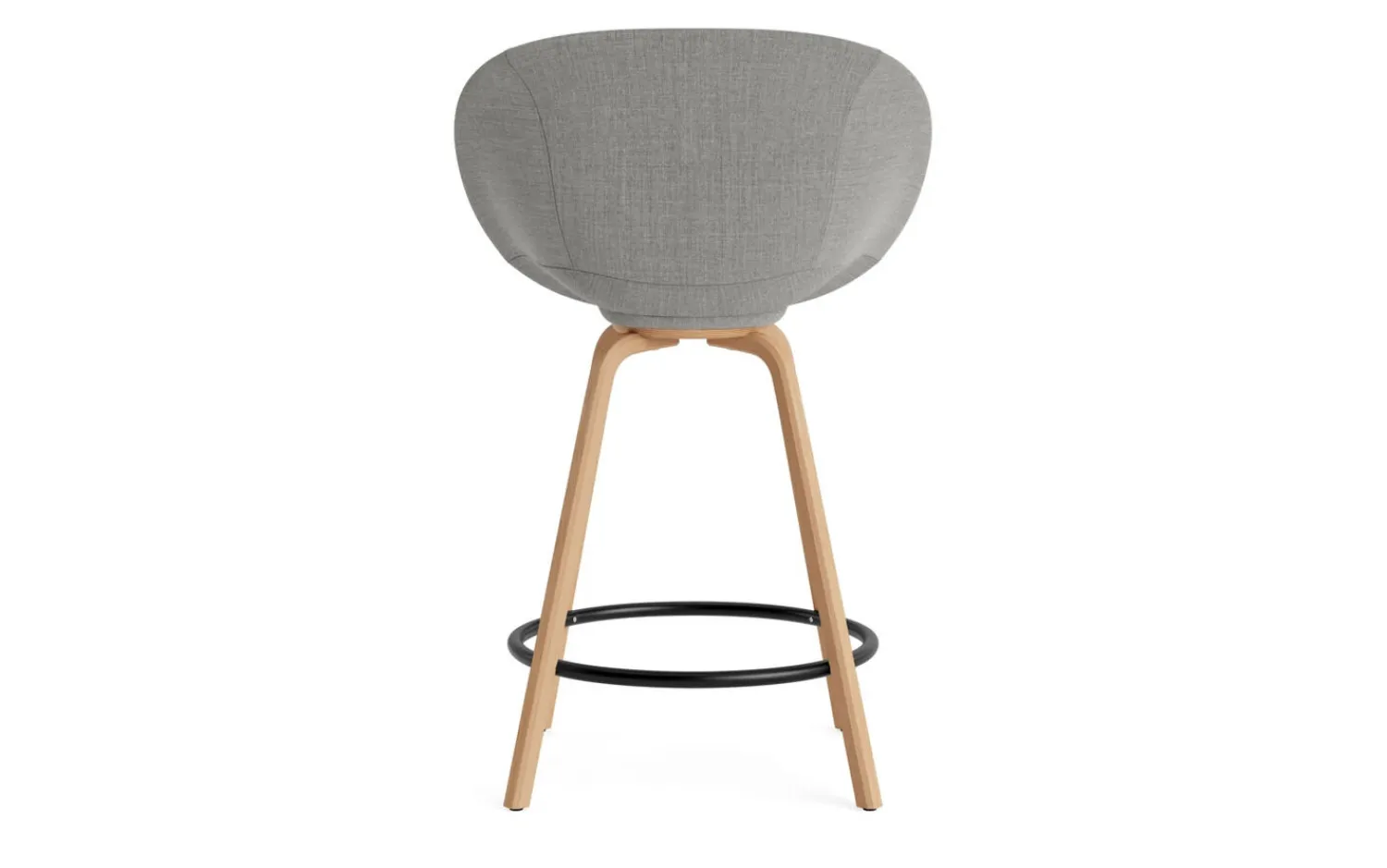 - Mat Bar Armchair 65 cm Full Upholstery Beech/Black - Remix 133^Normann Copenhagen