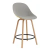 - Mat Bar Chair 65 cm Front Upholstery Hemp Beech/Black - Remix 133^Normann Copenhagen Best