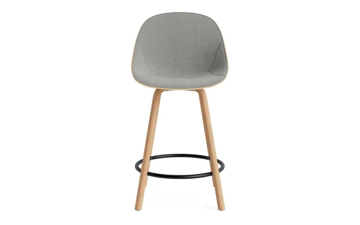 - Mat Bar Chair 65 cm Front Upholstery Hemp Beech/Black - Remix 133^Normann Copenhagen Best