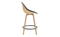 - Mat Bar Chair 65 cm Front Upholstery Hemp Beech/Black - Ultra 41599^Normann Copenhagen Sale