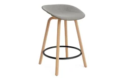 - Mat Barstool 65 cm Front Upholstery Seaweed Beech/Black - Remix 133^Normann Copenhagen Online