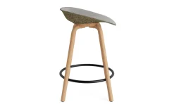 - Mat Barstool 65 cm Front Upholstery Seaweed Beech/Black - Remix 133^Normann Copenhagen Online
