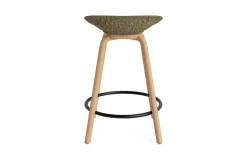- Mat Barstool 65 cm Front Upholstery Seaweed Beech/Black - Remix 133^Normann Copenhagen Online