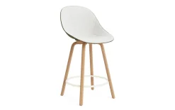 - Mat Bar Chair 65 cm Front Upholstery Seaweed Beech/Cream - Hallingdal 110^Normann Copenhagen Clearance