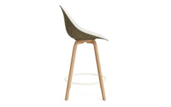 - Mat Bar Chair 65 cm Front Upholstery Seaweed Beech/Cream - Hallingdal 110^Normann Copenhagen Clearance