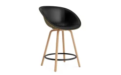 - Mat Bar Armchair 65 cm Front Upholstery Seaweed Beech/Black - Ultra 41599^Normann Copenhagen Online