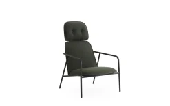 - Pad Lounge Chair High Black Steel^Normann Copenhagen Outlet