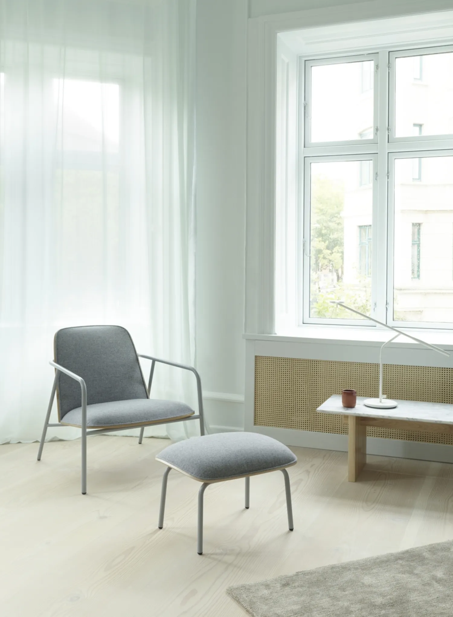 - Pad Lounge Chair Low Grey Steel*Normann Copenhagen Outlet