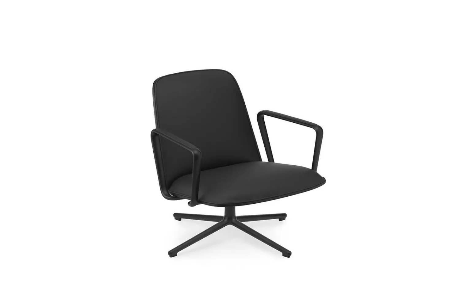 - Pad Lounge Chair Low Swivel Black Alu*Normann Copenhagen New