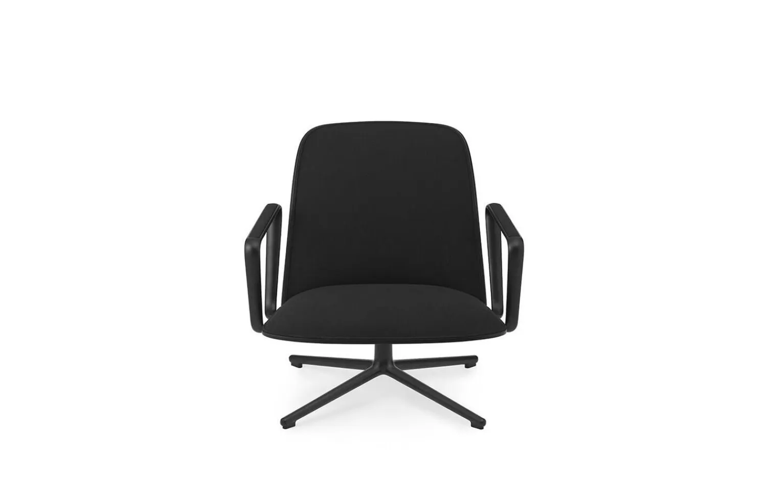 - Pad Lounge Chair Low Swivel Black Alu^Normann Copenhagen Best